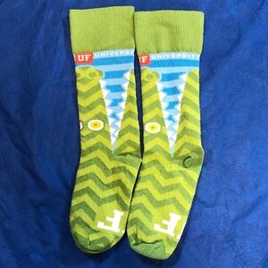 UF University Green Alligator Men's Crew Socks